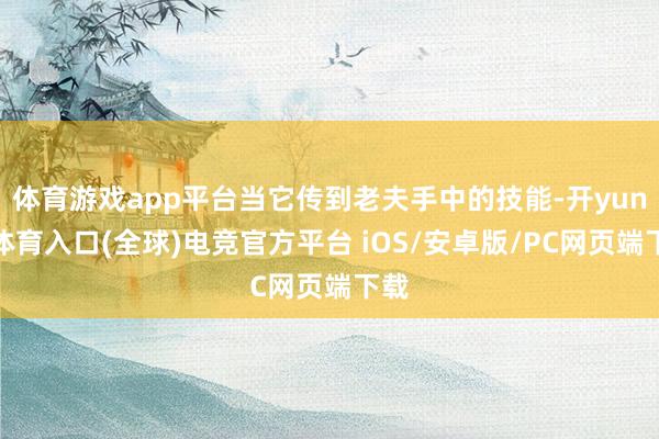体育游戏app平台当它传到老夫手中的技能-开yun云体育入口(全球)电竞官方平台 iOS/安卓版/PC网页端下载